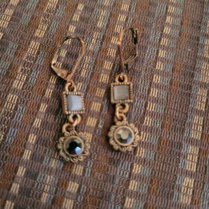 Lia Sophia Demure Drop Earrings - Purple With Copper